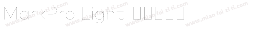 MarkPro Light字体转换
